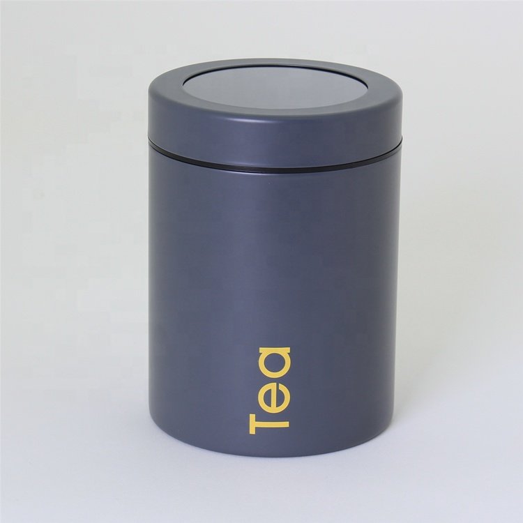 Coffee Sugar Tea Kitchen Metal Canister Promotional Food Grade Powder Coating With Lid Container