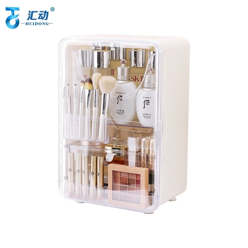 desktop multifunctional jewelry cabinet household transparent skincare product dustproof drawer cosmetics brush storage box