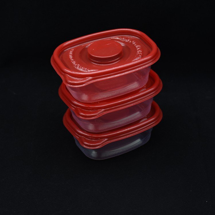 Sulide 9OZ Kitchen Fridge Stackable Refrigerator Organizer Bins Fruits Vegetables Plastic Crisper With Lids