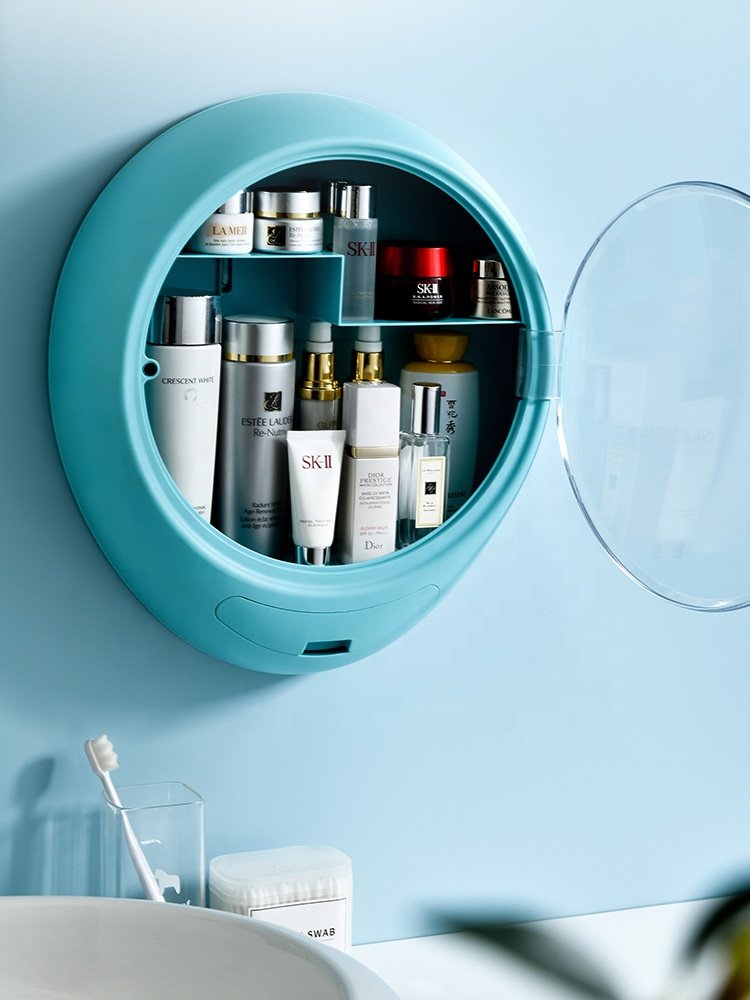 Waterproof Moistureproof Makeup Organizer Wall Mounted Cosmetic Storage Box