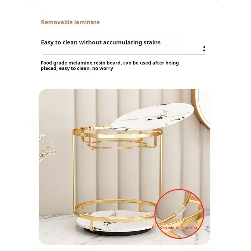 360 Rotating Cosmetic Storage Box with Lipstick Holder High Quality Bathroom Shelf Countertop Organizer Makeup Brush Rack