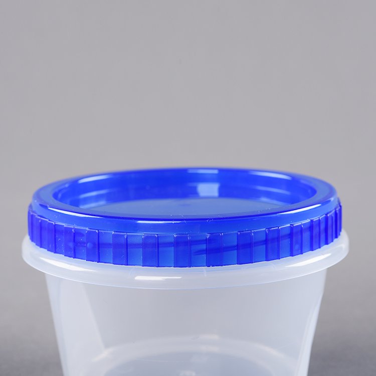 300 400 500 700ML pp plastic food storage kitchen plastic stackable storage round cookies food containers with screw on lids