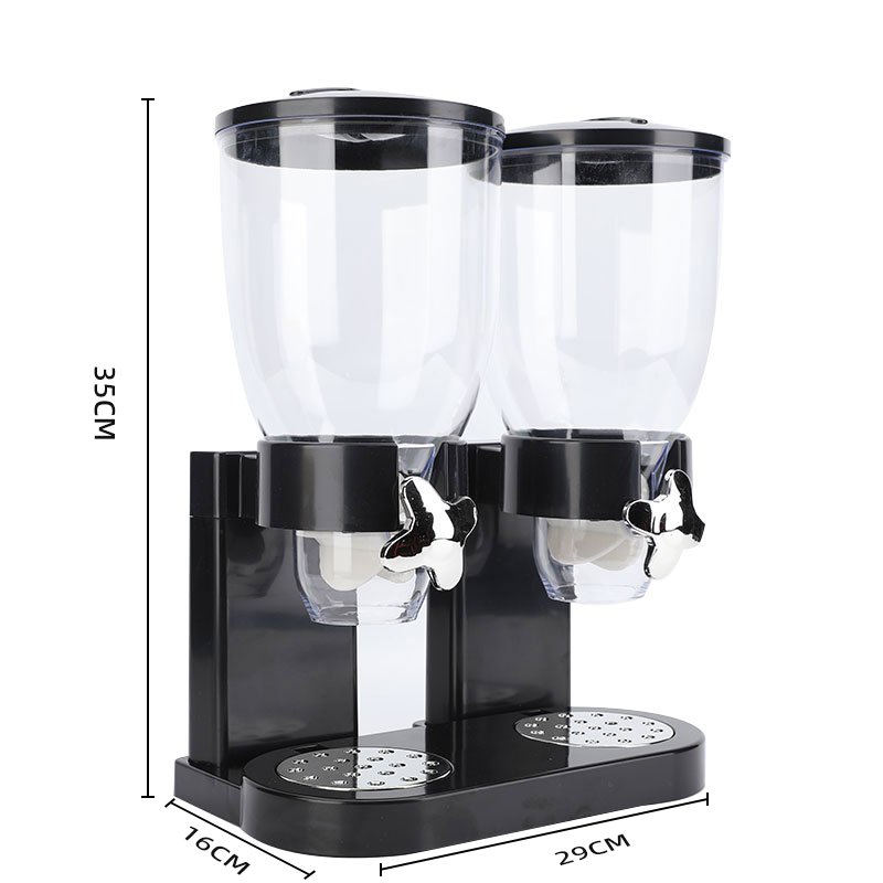 High Quality Oat Dry Food Storage Container Home Kitchen Single Double Bulk Cereal Rice Dispenser