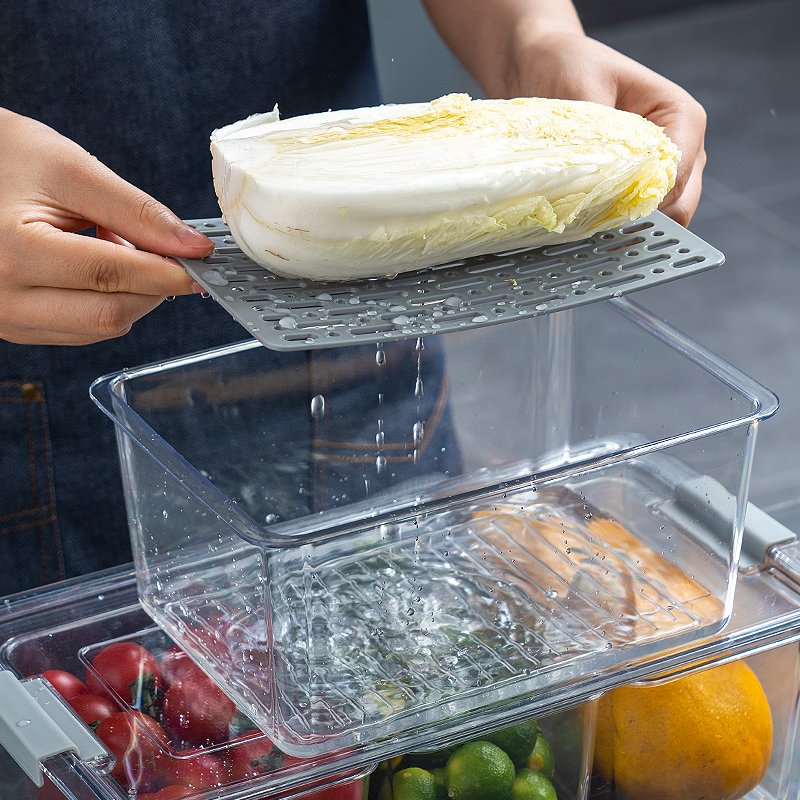 Kitchen freezer acrylic plastic food storage box container
