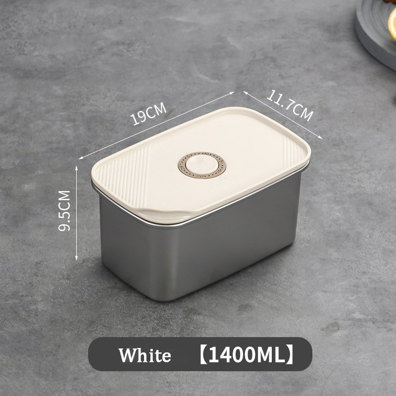 Food Grade Quick Freezing Multi-purpose Stainless Steel Household Crisper Box Meal Prep Airtight Metal Food Container Set