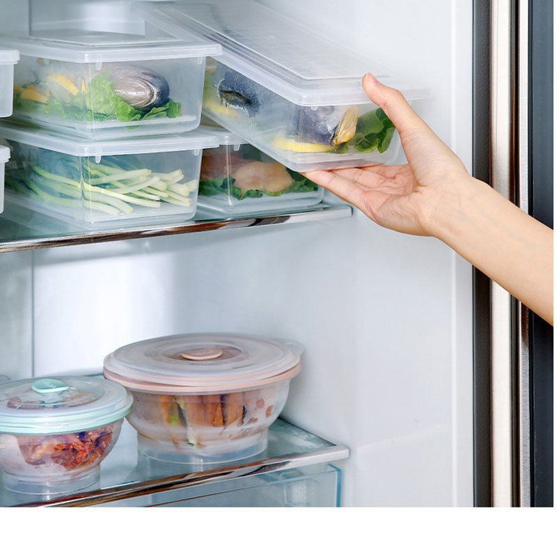 Logo Fresh-keeping Box Kitchen Daily Necessities Fridge Reusable Crisper Storage Refrigerator Organizer Food Storage Box