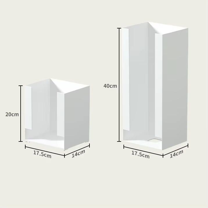 Open desktop instant noodles storage rack Dresser mask storage box Open-top paper cup kitchen shelf
