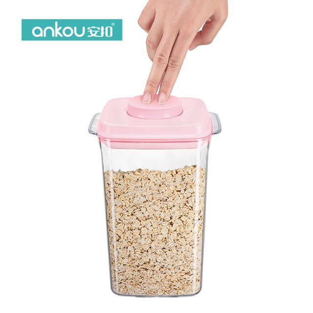 AnKou Food Grade Clear Air-tight Food Container Milk Powder Storage Container Pop Top Baby Formula Dispenser 1700ml 2300ml
