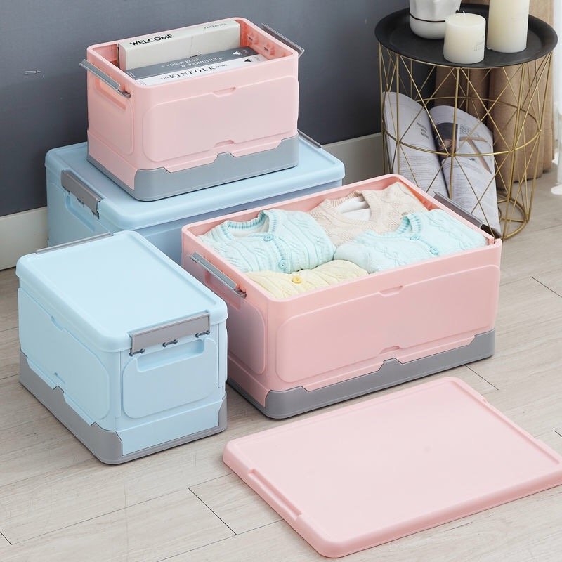 Factory Direct Sale Folding Storage Living Box Saving Space Collapsible Storage Box For Household Items