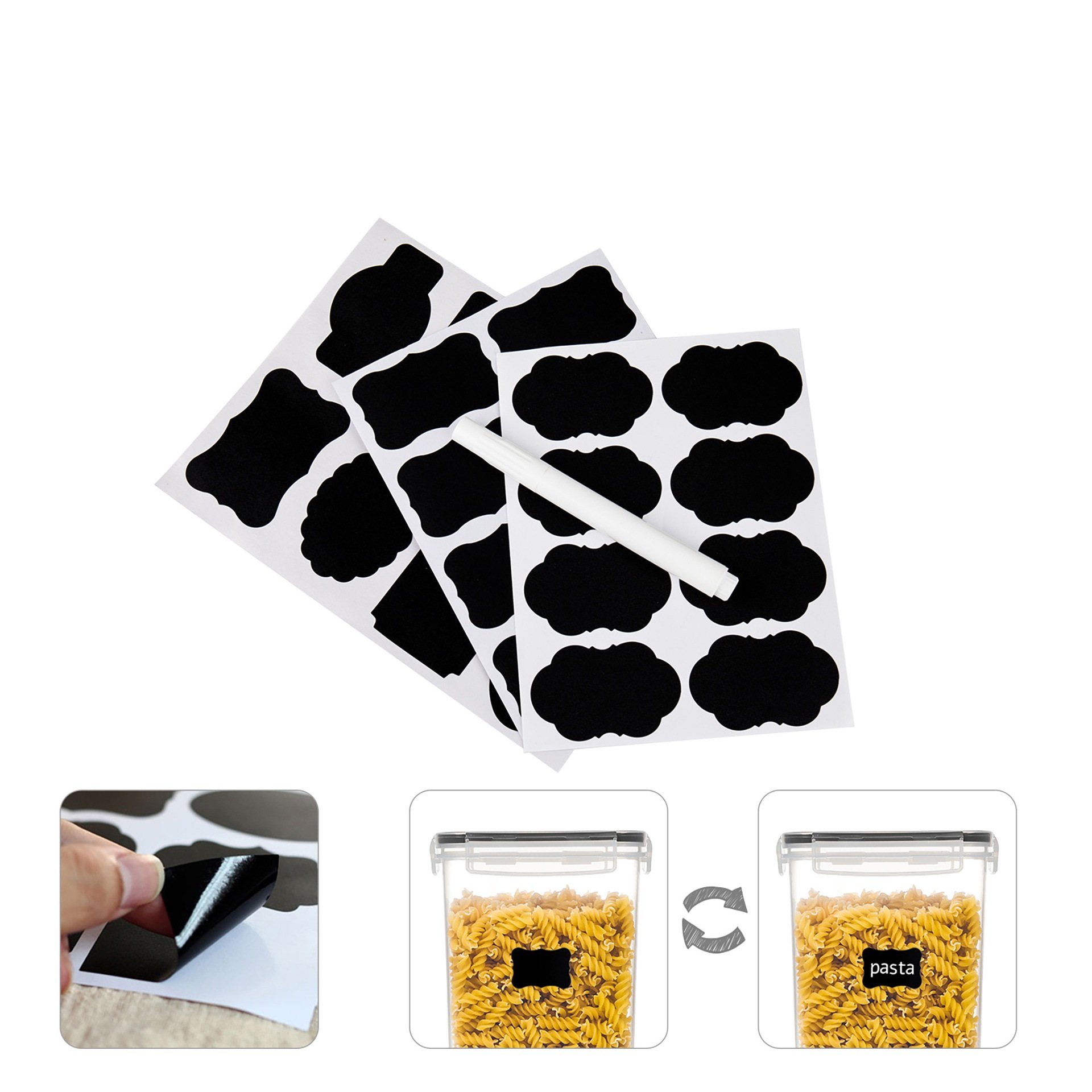 Hot sale 15 pcs BPA Free Plastic Airtight Food Storage Containers Set with Lids Include 24 Labels 1 Marker and Spoons