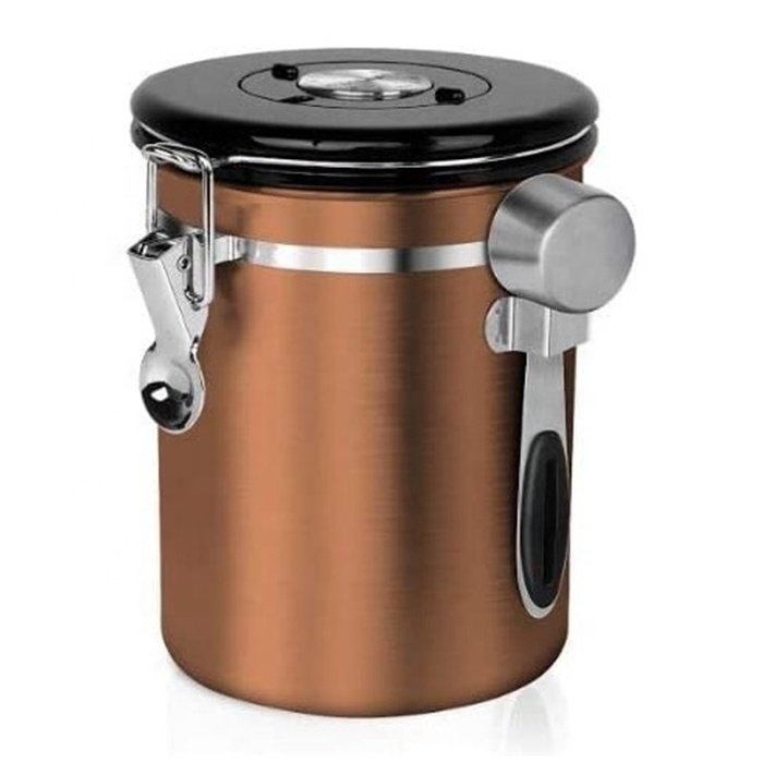 Wholesale Coffee Canister, Airtight Stainless Steel Kitchen Food Storage Container for coffee beans and powder