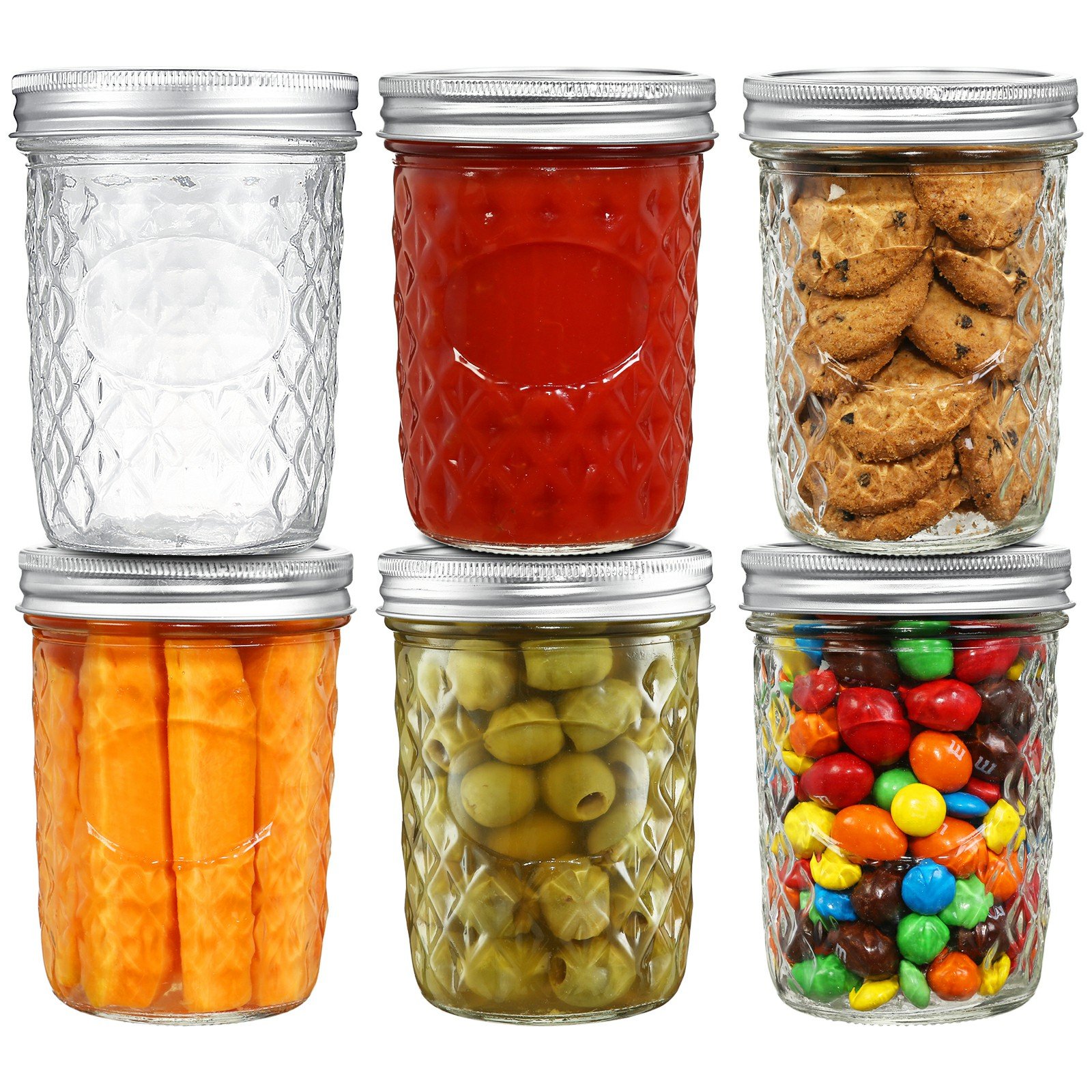 Food Savers Salad Jam Vegetable Storage Containers Sealed Canning Juice Engraved Bottles With Lid And Straw Jar Glass Cups Mugs