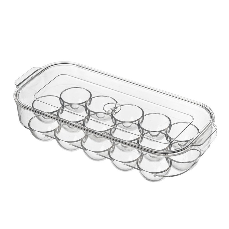 Transparent Freezer Fridge Food Organizer Container Vegetables Fruits Refrigerator Storage Box & Bins with Cover