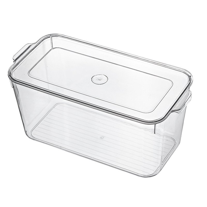 Transparent Freezer Fridge Food Organizer Container Vegetables Fruits Refrigerator Storage Box & Bins with Cover