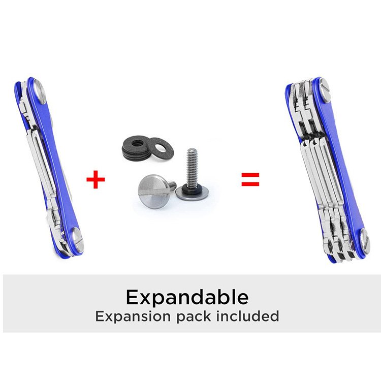 Compact EDC tools Keyholder Aluminum Alloy Keychain Key Organizer Clip Premium Portable Light Small Easy Carry Car Key StoredBox