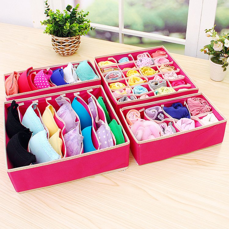 Simple Houseware 4 Pack Closet House Organizer underwear storage box