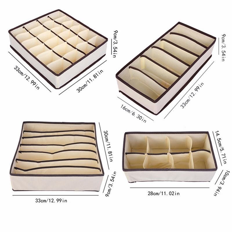 Simple Houseware 4 Pack Closet House Organizer underwear storage box
