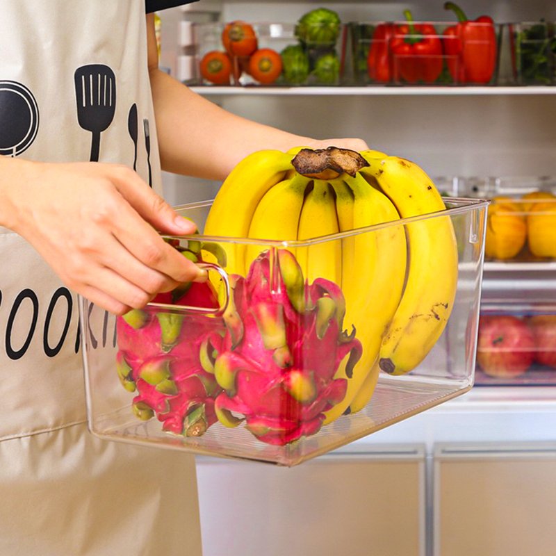 Kitchen Storage Fresh Fruit Fridge Organizer Storage Box Large Eco Friendly Acrylic Food Containers PET Rectangle Plastic,pet