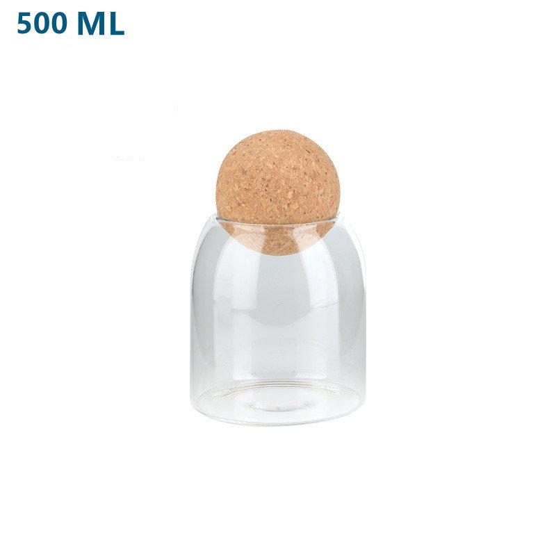 Cute Decorative Organizer Storage Container Bottle Jar Glass Minimalist Cover Flexible Glass Jars with Bamboo Wooden Lids 100pcs