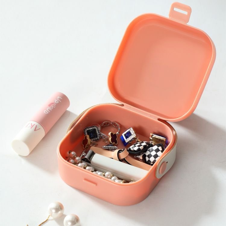 Portable Multi-Functional Office Organizer Modern Design Square Storage Box for Flexible Data Cable Bluetooth Headphone Charger