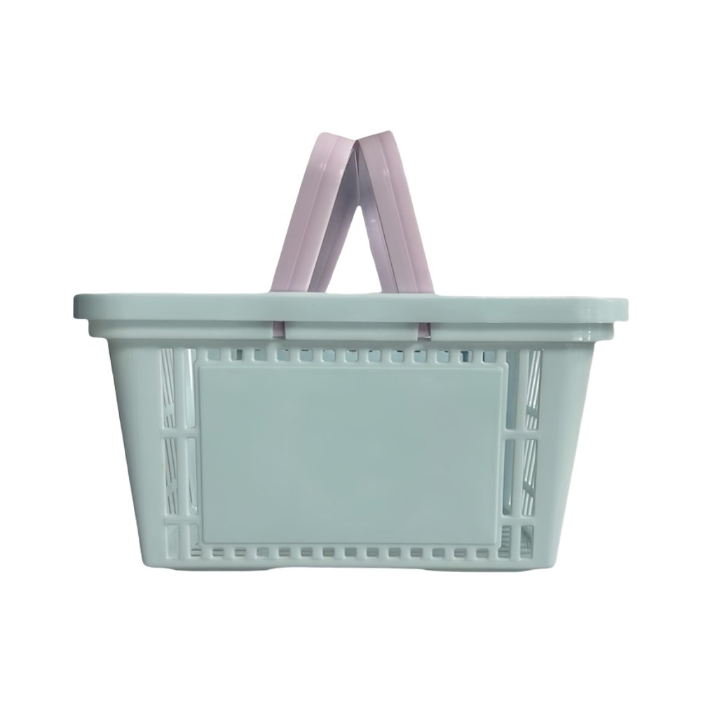 Plastic Storage Basket with Handle Portable Shower Caddy Tote Organizer Basket Bin for Bathroom Kitchen Dorm Room Bedroom
