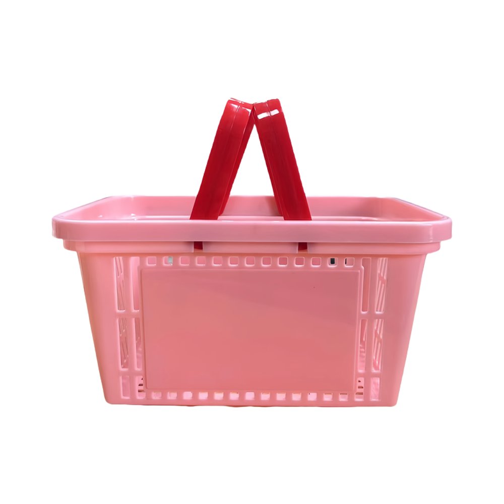 Plastic Storage Basket with Handle Portable Shower Caddy Tote Organizer Basket Bin for Bathroom Kitchen Dorm Room Bedroom