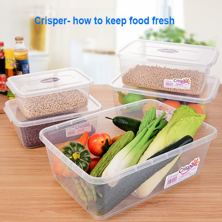 2024 Custom Kitchen Accessories Stackable Plastic Clear Storage Box Airtight Snap Lid Food Containers for Restaurant