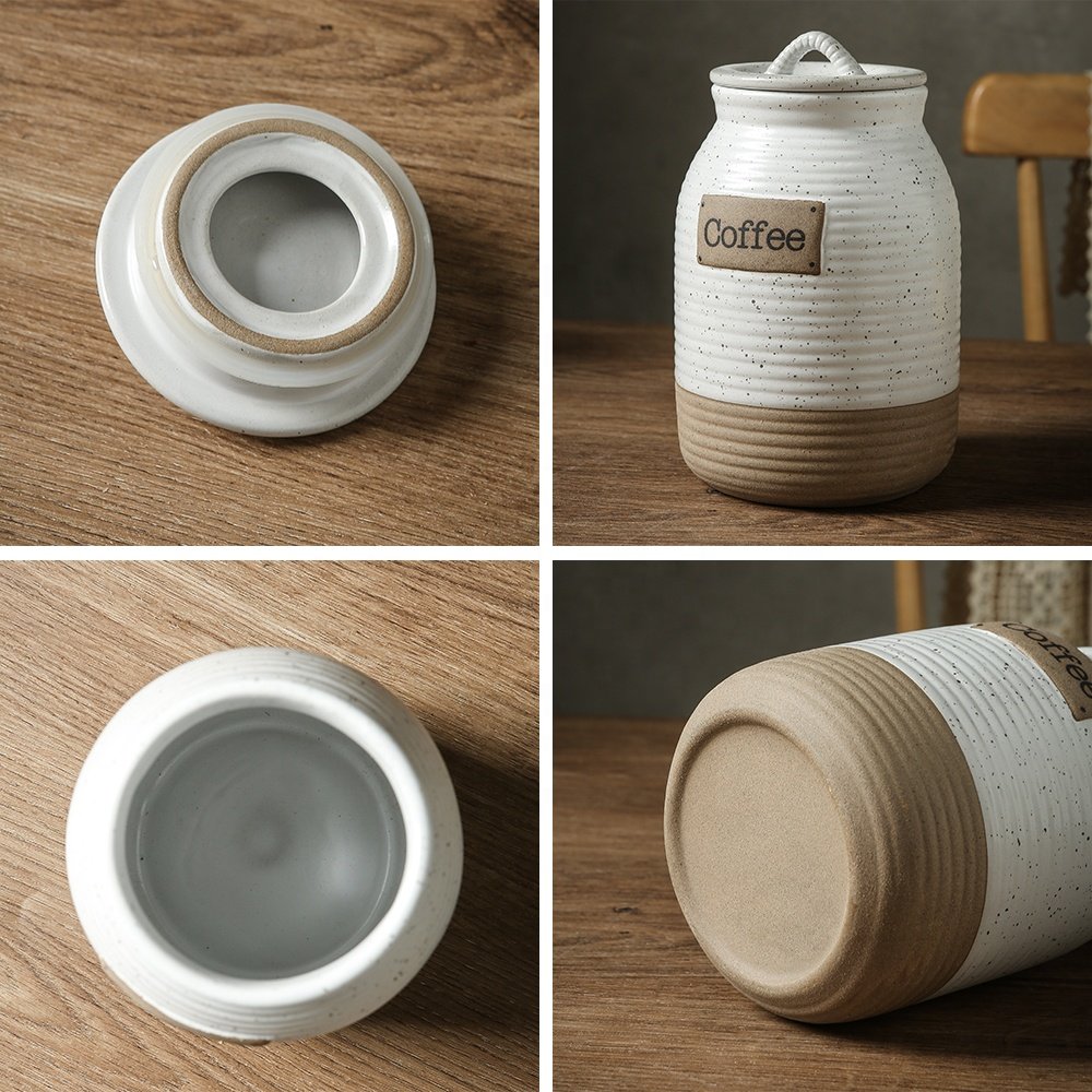 Vintage home kitchen ware clay ceramic spice jar storage bottles & jars sealing lid canisters sets for the kitchen storage