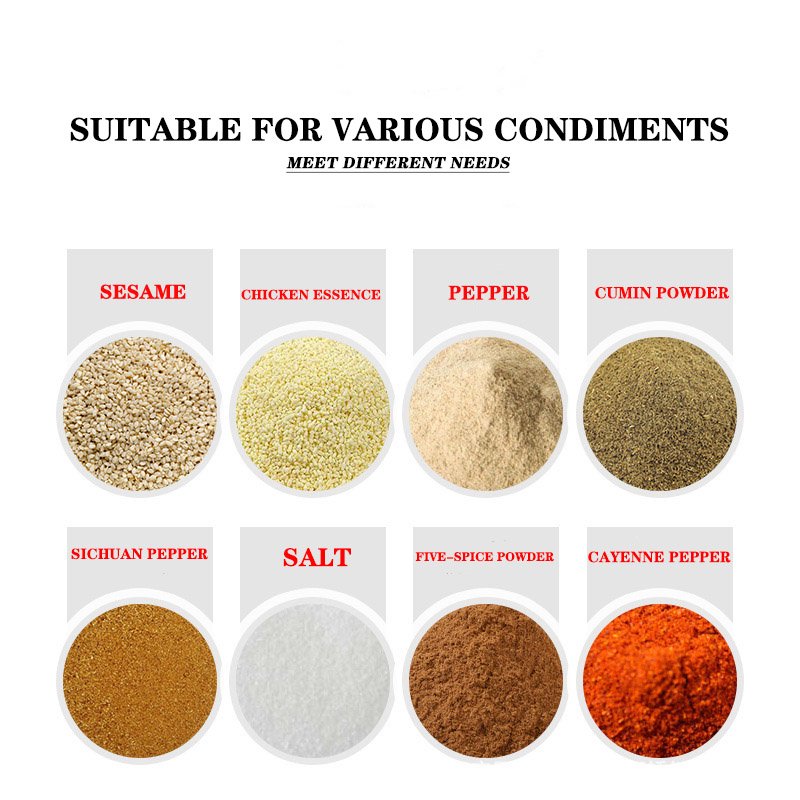 Stainless Steel Spice Shaker Seasoning Cans Rotate Camping Barbecue Jars Spice Storage Box Salt Sugar Pepper Storage Bottle