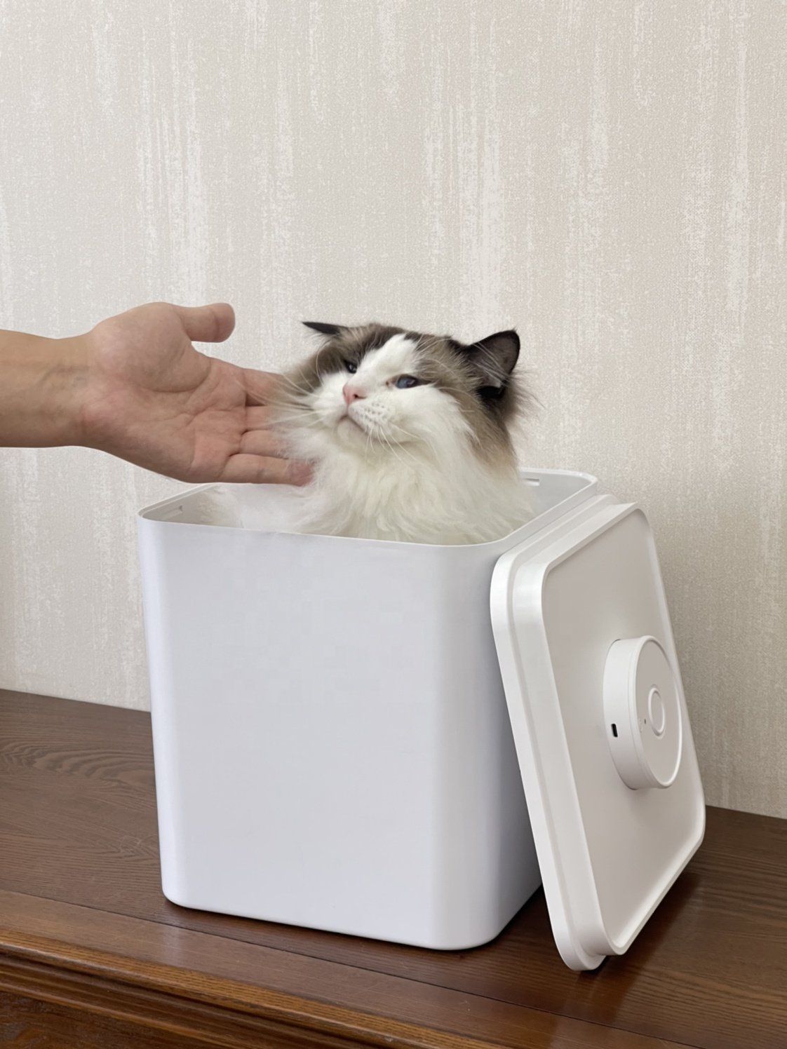 Rechargeable Auto Vacuum Rice Grain and Food Storage Containers with Freshness Preservation Feature