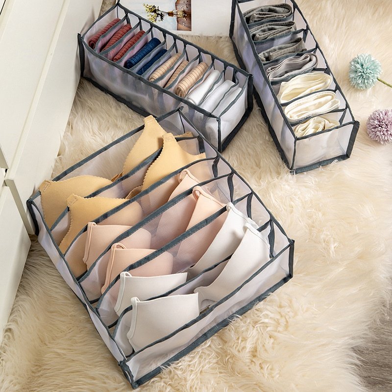Custom Sneaker Fabric storage box Basket Shoes Organization storage Baskets box Foldable With Clear Window Cover