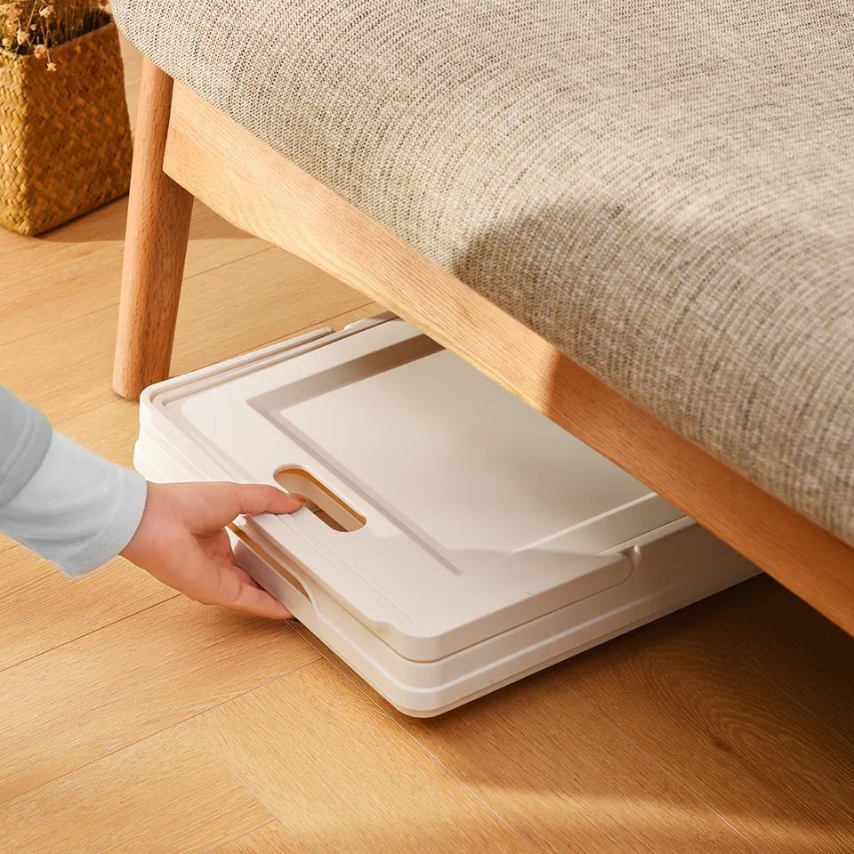 Wholesale household organizer kids toy plastic foldable storage box