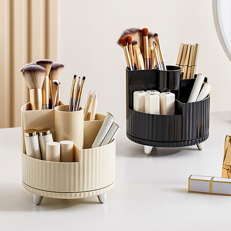 2024 Premium Acrylic Makeup Organizer with 4 Rotating Drawers New Hot Sale Cosmetic Case for Storage durable makeup case