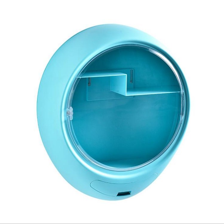 Wall Mounted Acrylic ABS Bathroom Home Dust-proof Holder Cosmetics Organizer Storage Box Makeup