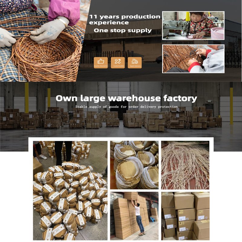 New Handmade Craft Cutlery Kitchen Cutlery Basket Wholesale Rectangle Rattan Basket For Kitchen Table, Cabinet, Pantry
