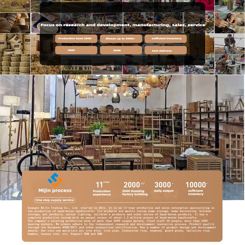 New Handmade Craft Cutlery Kitchen Cutlery Basket Wholesale Rectangle Rattan Basket For Kitchen Table, Cabinet, Pantry