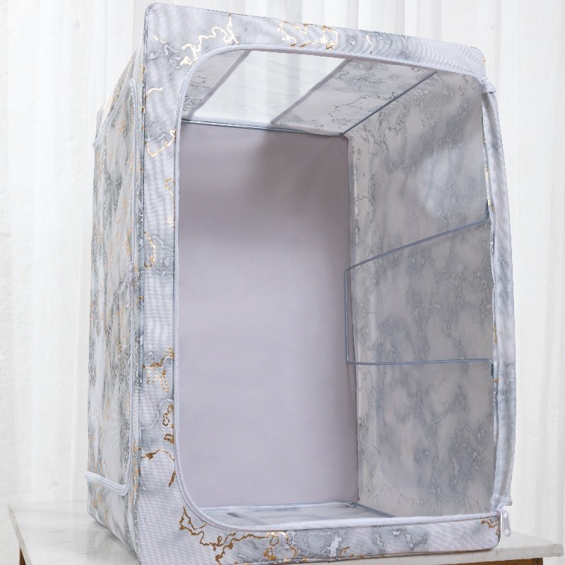 Top design Ink and Gold steel frame storage box Oxford cloth Chinese style storage box