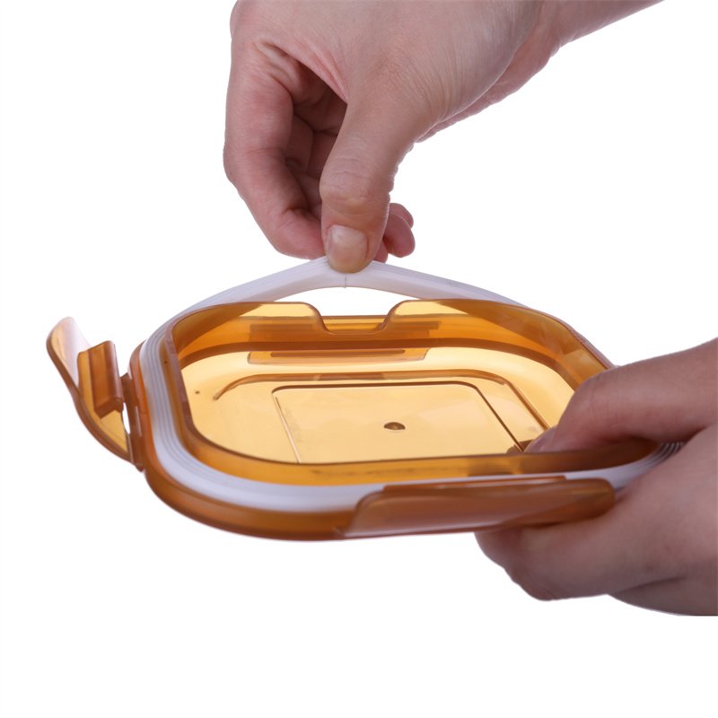 High Quality Amber Borosilicate Lunch Box Food Storage Containers with Airtight Lids Lunch Boxes for Lunches