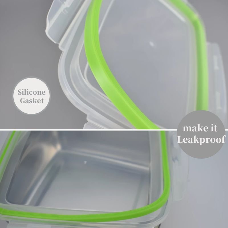 Leakproof 350ml 550ml 850ml 1800ml 2800ml Food Prep Meat storage container Stainless Steel Bento lunch box
