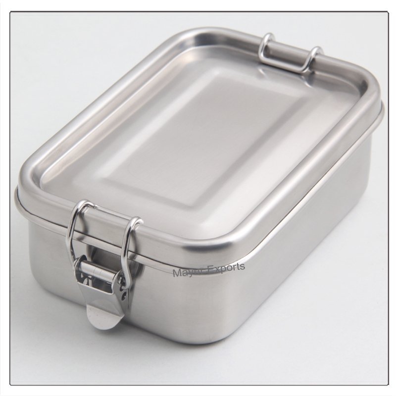 Stainless Steel Lunch Box Metal Leak Proof Small Lunch Box for kids, school lunch box - 500 ml