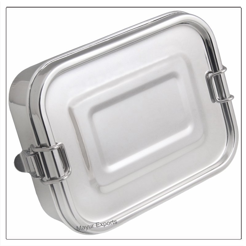 Stainless Steel Lunch Box Metal Leak Proof Small Lunch Box for kids, school lunch box - 500 ml