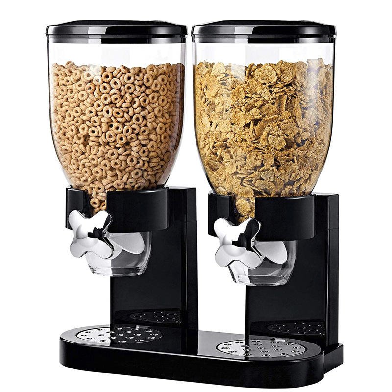 Food Storage Dispense Grains Rice Oats Candy Nuts Cereal Containers Coffee Bean Plastic Storage bulk dry food dispenser