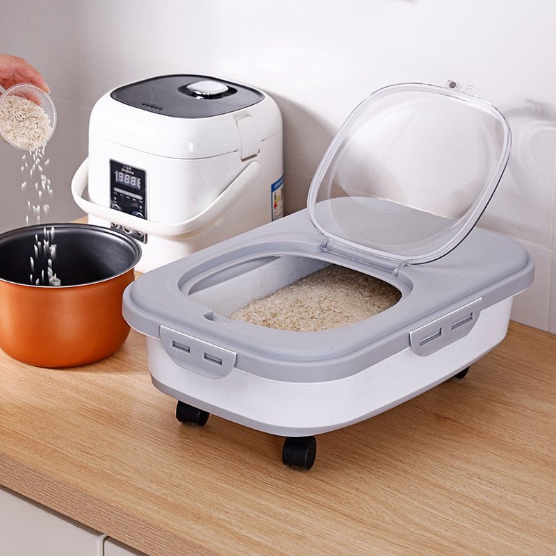 New dog food bucket with pulley moisture-proof sealed cat food storage bucket foldable pet snack grain bucket