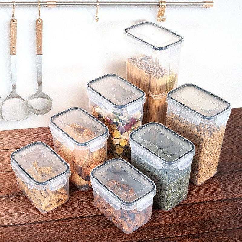 24pcs Set BPA Free Plastic Storage Bin Box Stackable Kitchen Organizer Food Storage Containers