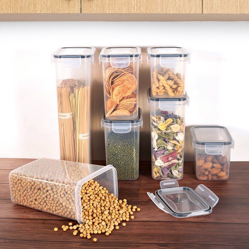 24pcs Set BPA Free Plastic Storage Bin Box Stackable Kitchen Organizer Food Storage Containers