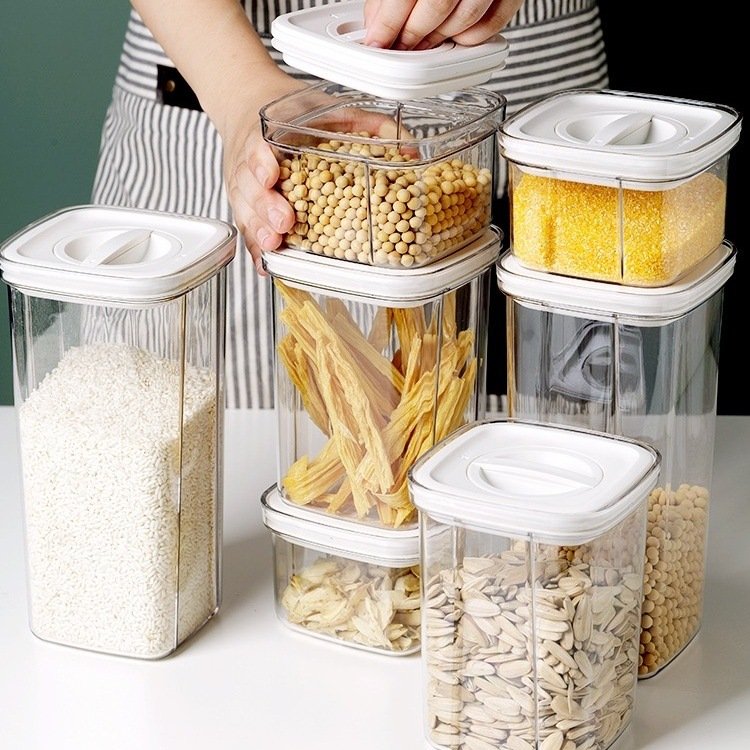 Useful Things for Kitchen Storage Box Plastic Organizing Boxes Food Storage Containers & Organization Gadgets Accessories Home