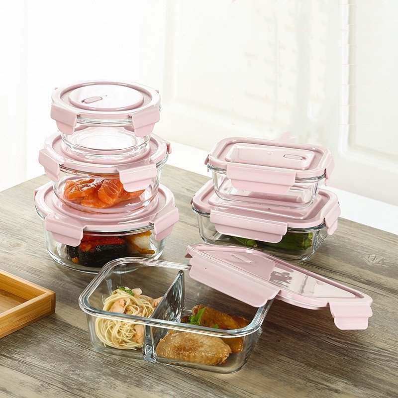 BPA Free Super Glass Food Storage Containers with Lids,Bento Boxes