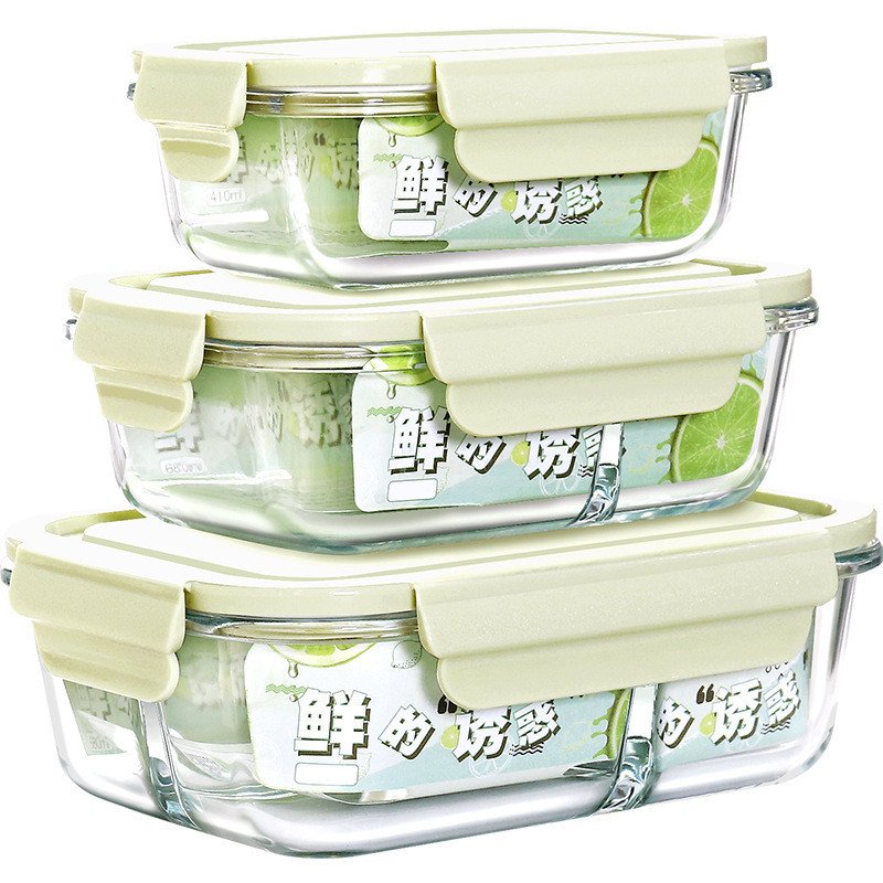 BPA Free Super Glass Food Storage Containers with Lids,Bento Boxes