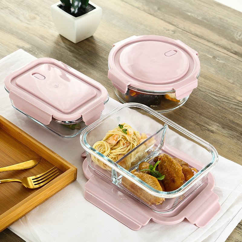BPA Free Super Glass Food Storage Containers with Lids,Bento Boxes