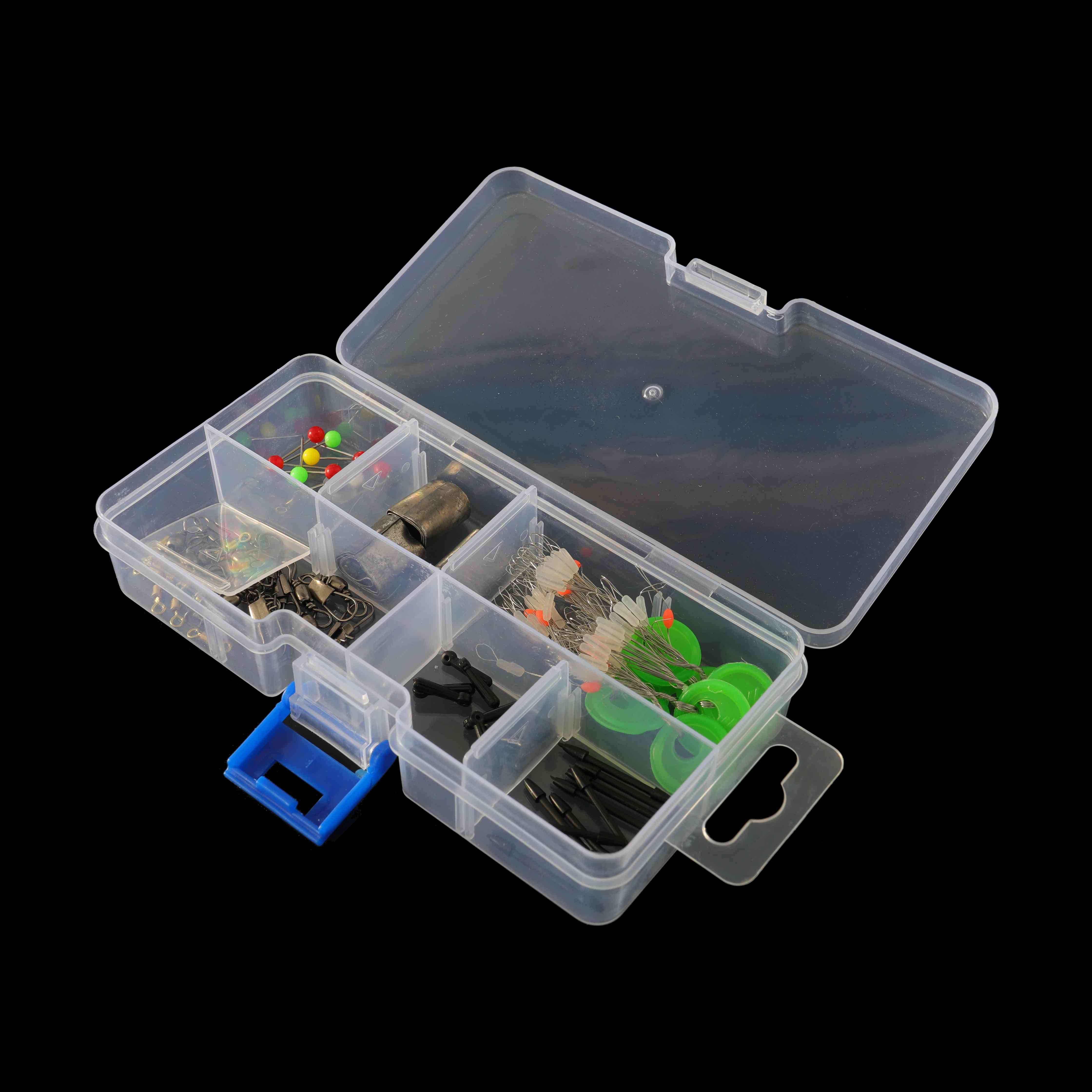 Hot sale 8 Grids Clear PP Plastic Empty Nail Tip Storage Box Nail Transfer Foil Sticker By Roll Packing Box